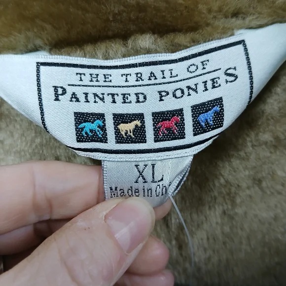 NWT The Trail of Painted Ponies Coat RARE Faux Suede/Fur Size XL - Picture 3 of 9